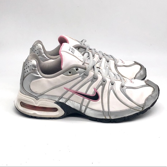 Nike Max Air White Silver Women’s Athletic Sneaker - Picture 3 of 8